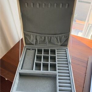 Cream West Elm Jewelry Organizer Box